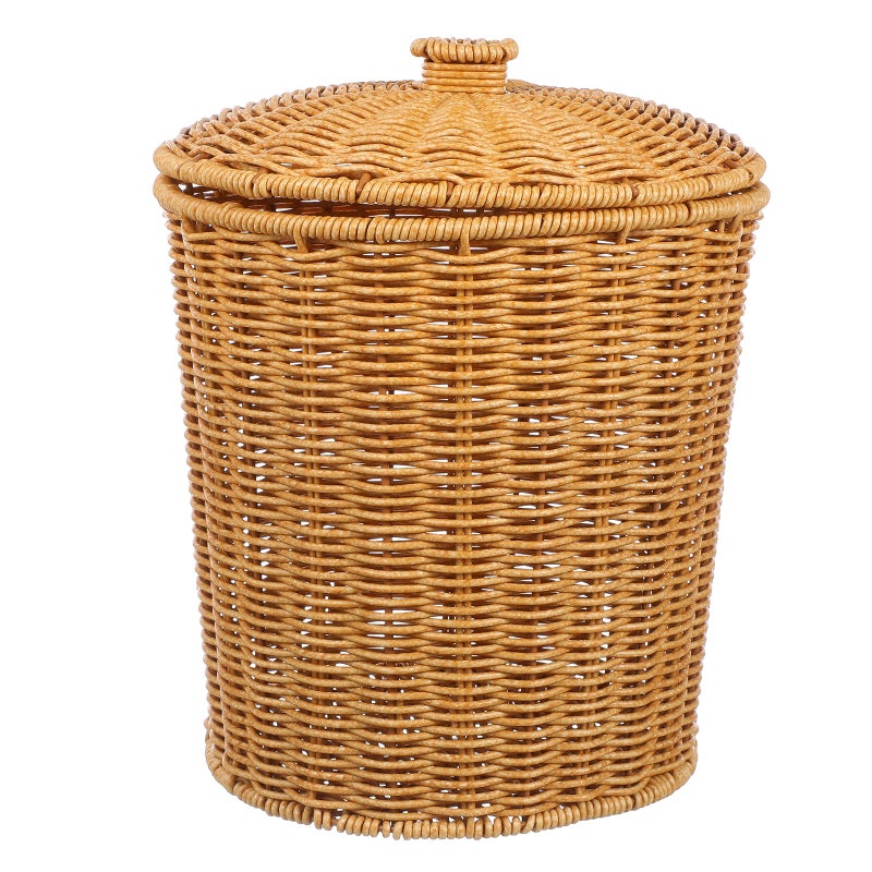 Portable Laundry Basket Handheld Sundries Basket Dirty Clothes Container 11.4x9.3x7.9 Inch - Image 1