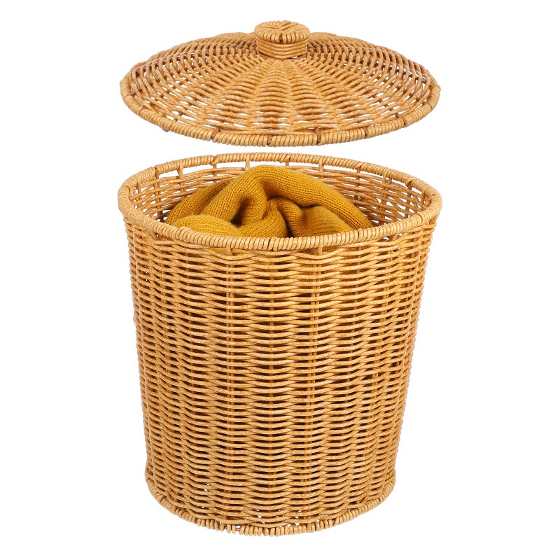 Portable Laundry Basket Handheld Sundries Basket Dirty Clothes Container 11.4x9.3x7.9 Inch - Image 5