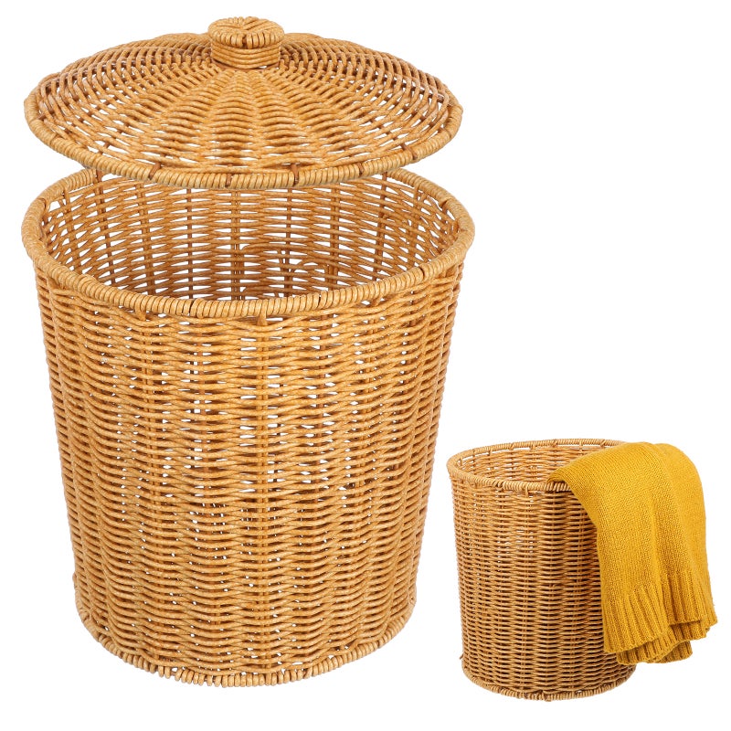 Portable Laundry Basket Handheld Sundries Basket Dirty Clothes Container 11.4x9.3x7.9 Inch - Image 3