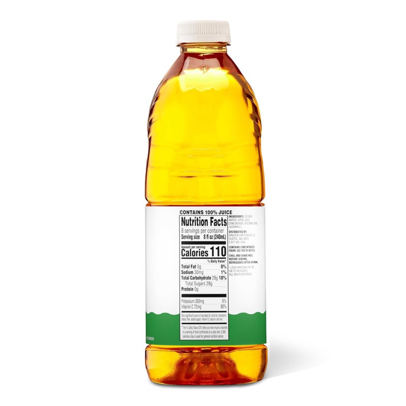 Amazon Grocery, Apple Juice, 64 Fl Oz (Previously Happy Belly, Packaging May Vary) - Image 3