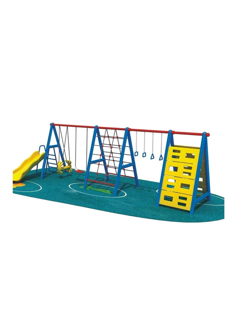 Myts Ultimate Play Haven Mega Kids Playground with Climbers, Swings, and Slider - Image 2