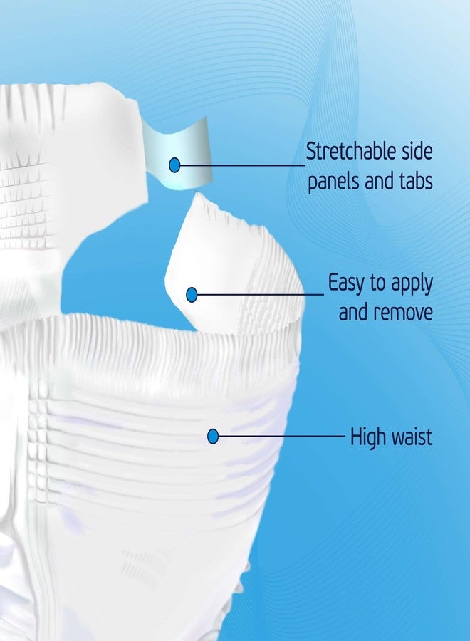 TenderGentle 2XL Adult Diapers for Women and Men - 12 Bariatric Disposable Briefs with Tabs and Stretchable Side Panels - Breathable with Maximum Absorbency - Image 3