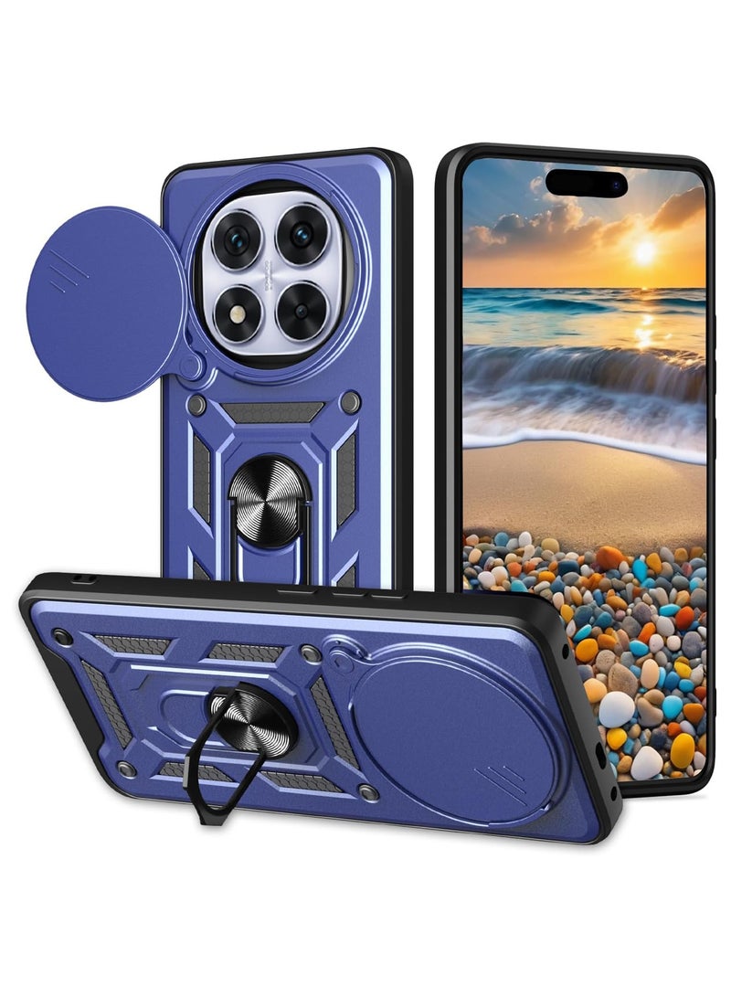 ريدمي نوت 14 برو جراب شيلد لحماية متكاملة من اقوى الصدمات مع غطاء كاميرا متحرك ودبلة معدنية متعددة الوظائف لهاتف شاومي ريدمي نوت 14 برو (redmi note 14 pro cover)