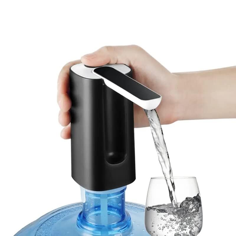 HETZON SALES 5 Gallon Foldable Water Bottle Pump, Portable Wireless Electric Water Bottle Pump, USB Rechargeable Automatic Drinking Water Dispenser, Ideal for Home, Kitchen, Office, Outdoor (Black) - Image 2