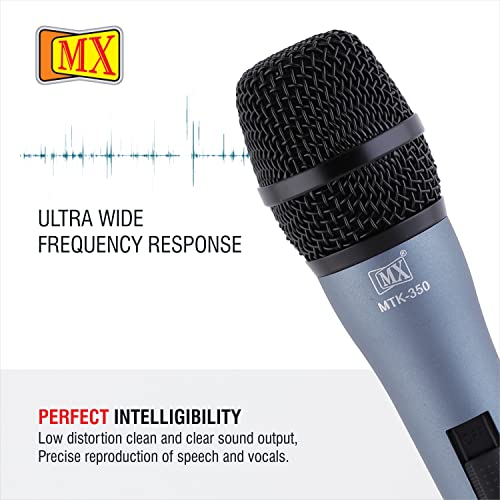 MX Microphone Professional Cardioid Dynamic Vocal mic Moving Coil 600Ω Impedance 80Hz-12kHz Frequency Response with On/Off Switch for Live Performances Karaoke Studio RecordingSpeechWedding - Image 5