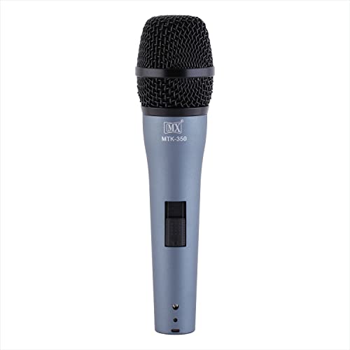 MX Microphone Professional Cardioid Dynamic Vocal mic Moving Coil 600Ω Impedance 80Hz-12kHz Frequency Response with On/Off Switch for Live Performances Karaoke Studio RecordingSpeechWedding - Image 1
