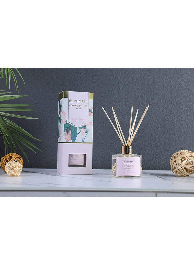 Pan Home Euphoria Pomegranate Noir Reed Diffuser 200ml Clear - Image 2