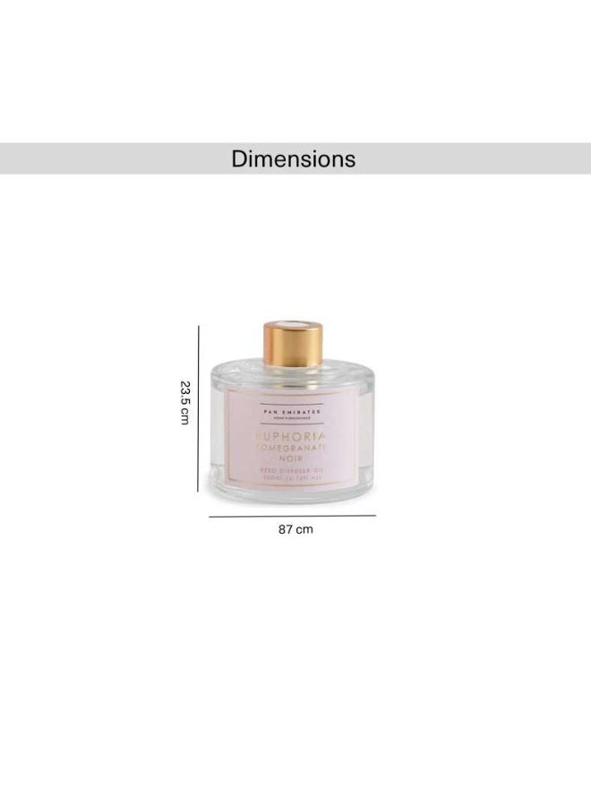 Pan Home Euphoria Pomegranate Noir Reed Diffuser 200ml - Clear - Image 4