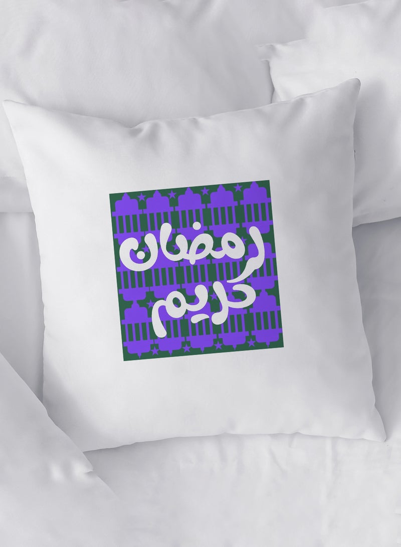 لوحة غطاء وسادة من البوليستر بتصميم رمضان كريم - Image 1
