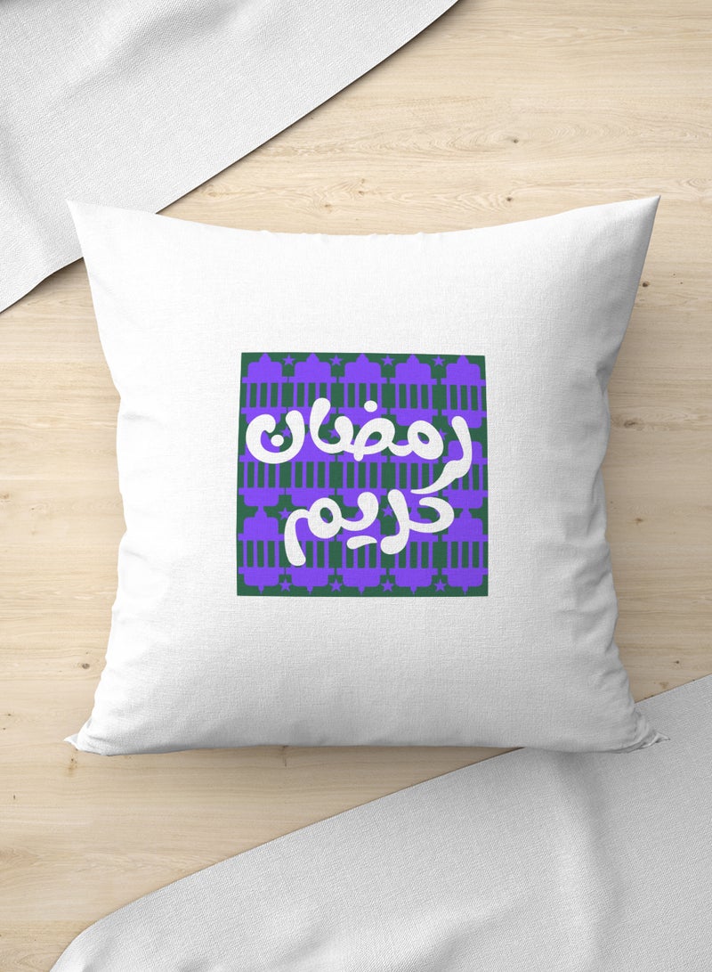 لوحة غطاء وسادة من البوليستر بتصميم رمضان كريم - Image 3