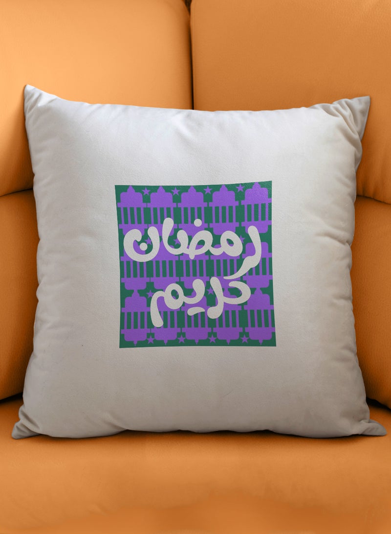 لوحة غطاء وسادة من البوليستر بتصميم رمضان كريم - Image 4