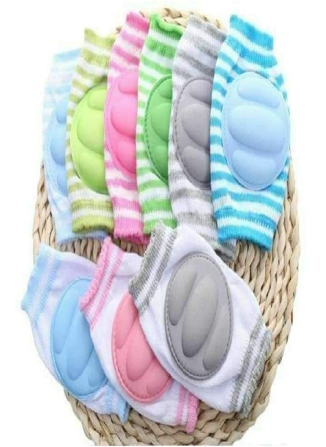 Fatah Baby Toddler Crawling Knee Pads Anti-fall Kids Safety Knee Pads For Baby - Cotton  - Image 5