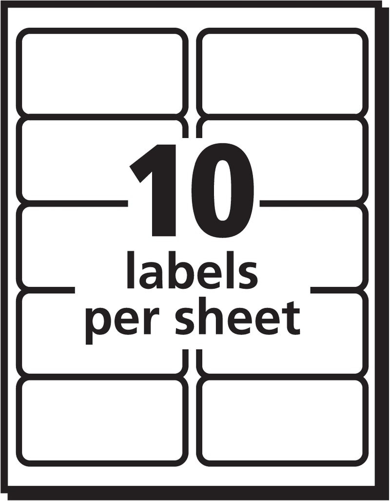 PRES-a-ply Laser Labels, 2 x 4 Inch, White, 1000 Count (30603) - Image 4