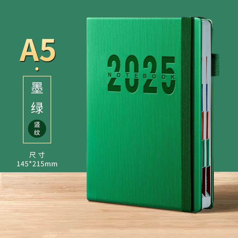 Notebook New 2025 English Spanish Day Book Efficiency Manual Year Month Week Plan Notepad - Image 1