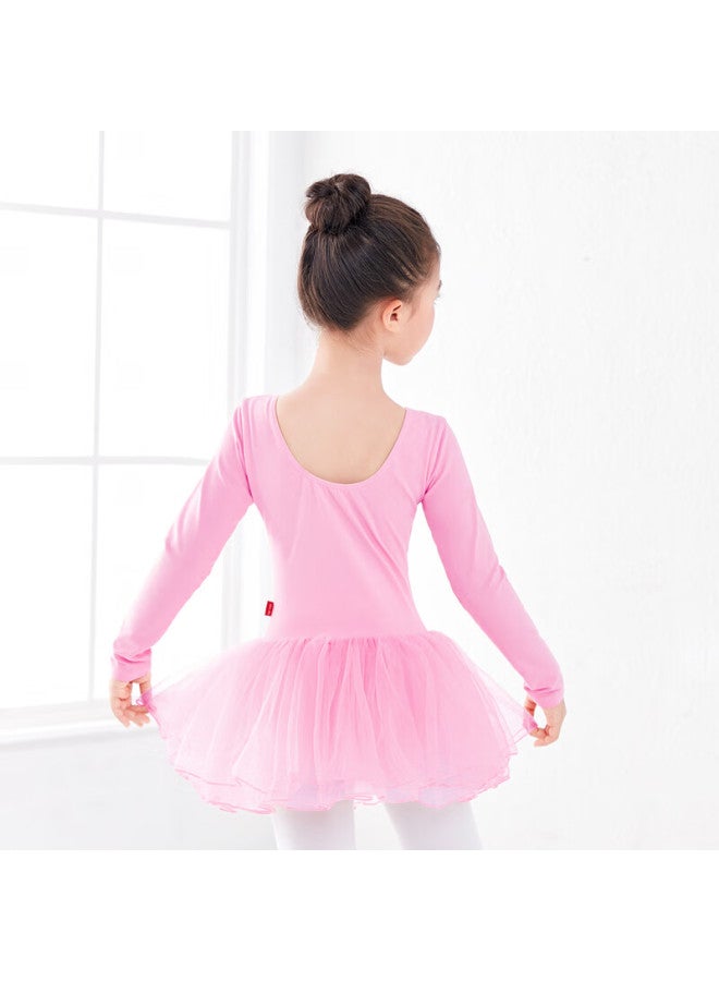 Aiwuge Aiwugo Children's Ballet Dance Dress Long Sleeve Dancing Tutu Girls' Chinese Dance Practice Costume Chiffon Skirt Size 160 - Image 2