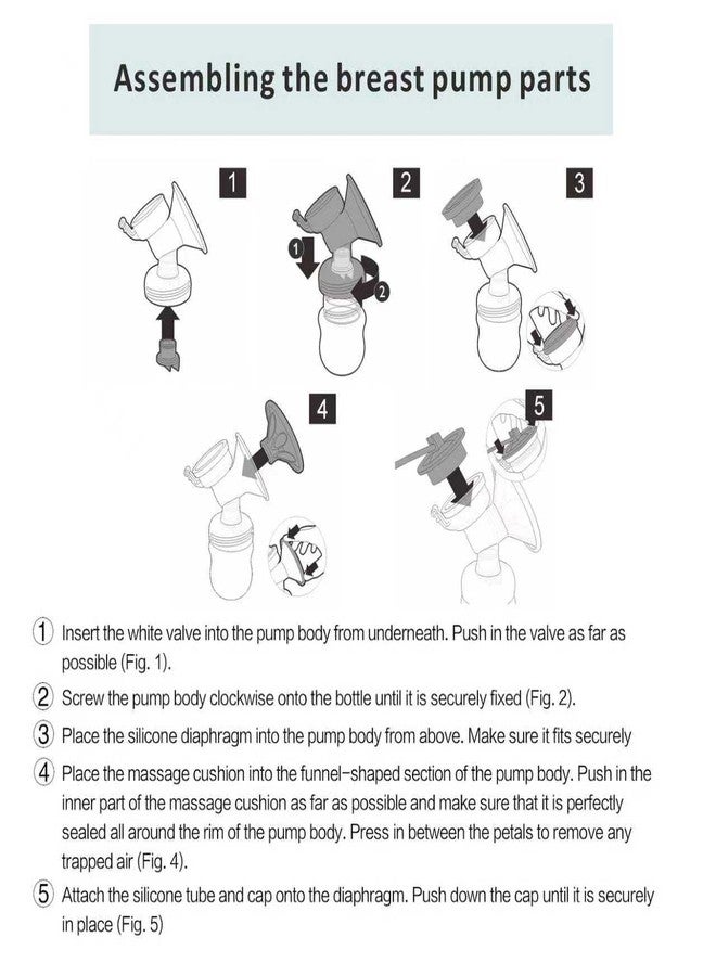 weirical Breast Pump Parts Compatible with Philips Avent Comfort Breastpump SCF332/334, Double-Side; Incl. Flange, Valve, Tube, Massage Pad, Suction Membrane,Bottle,Cap ; Not Original Avent Pump Parts. - Image 3