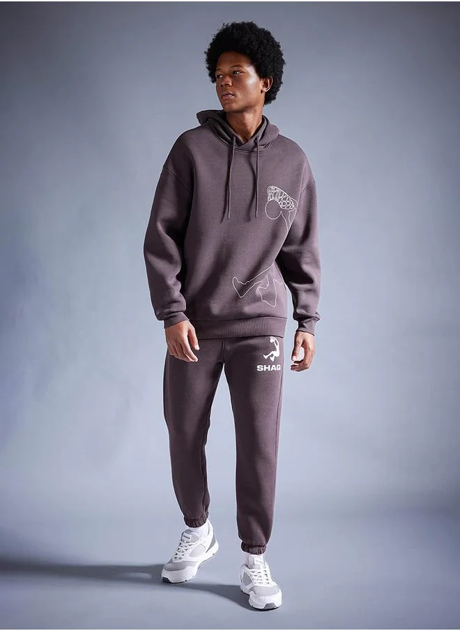 DeFacto Graphic Print Elastic Cuffed Joggers by Styli