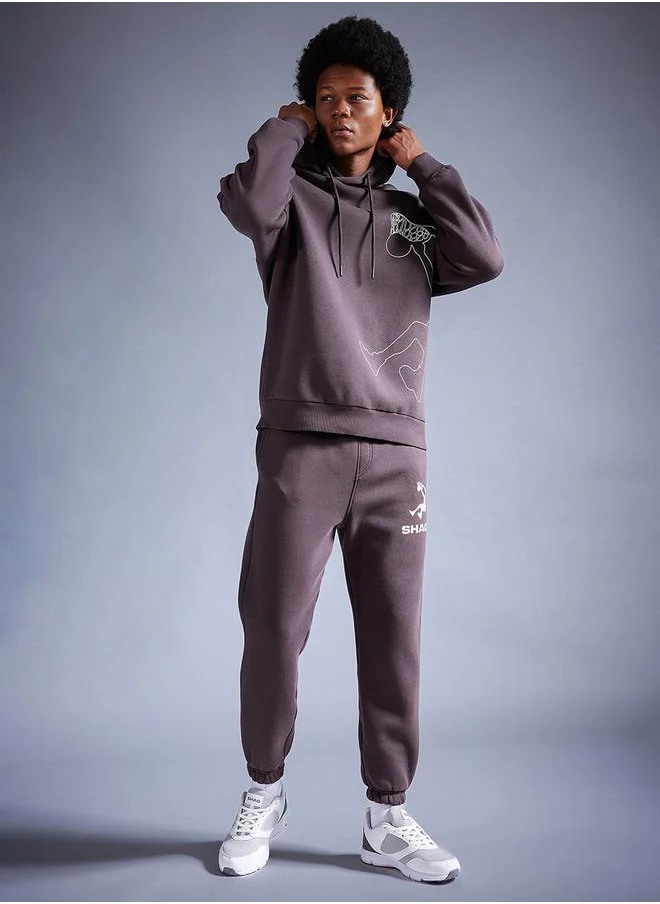 DeFacto Graphic Print Elastic Cuffed Joggers by Styli