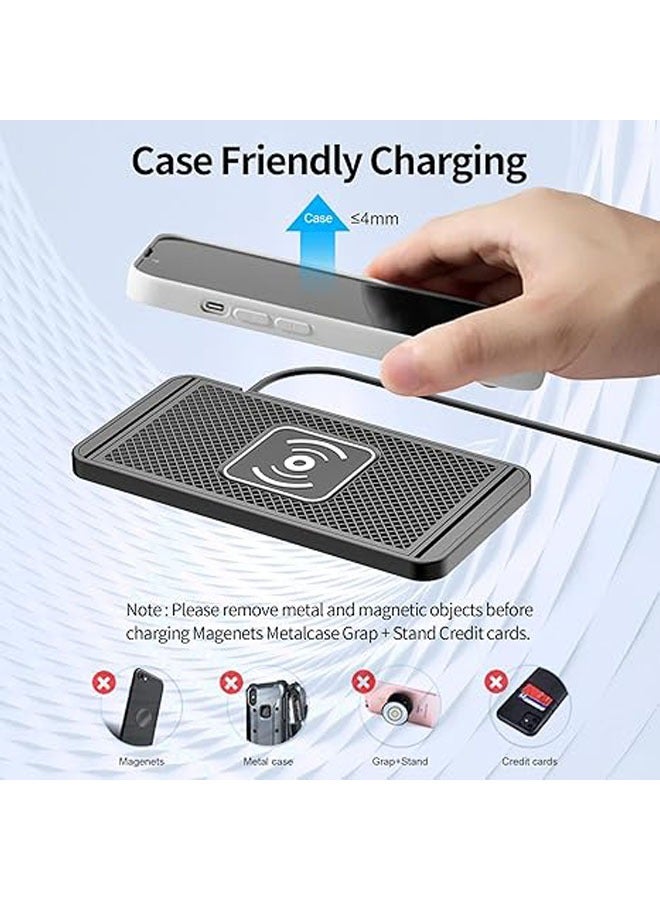 general Wireless Charger, 15W Wireless Car Charger, Android Car Wireless Phone Charger Anti-Slip Charging Pad for iPhone 11/12/13/14/15 Pro Max - Image 3