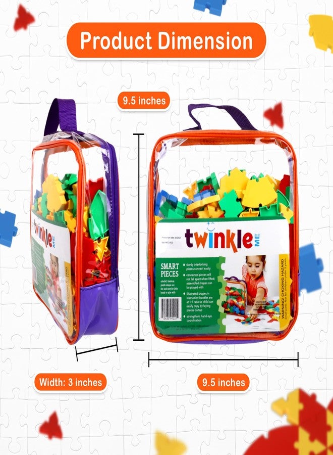 Twinkle Me Interlocking Puzzle Toy | Big Pieces |Great for Occupational Therapy and Fine Motor Skill Development | Build STEM Skills at Home |Car Road Trip Pocket Game | Ages 3 and up |Toddler Fun - Image 5