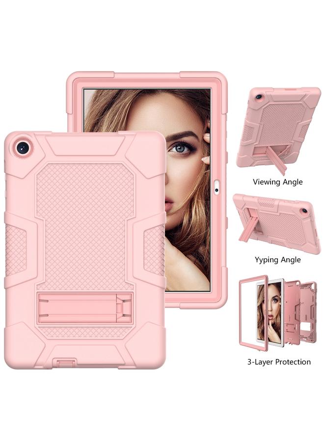 اس-توب جراب لهاتف Huawei MatePad T 10s / T10 بلون متباين Robot B3 جراب هجين من السيليكون للكمبيوتر اللوحي مع حامل - Image 4