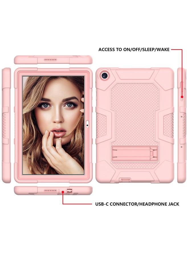 اس-توب جراب لهاتف Huawei MatePad T 10s / T10 بلون متباين Robot B3 جراب هجين من السيليكون للكمبيوتر اللوحي مع حامل - Image 3