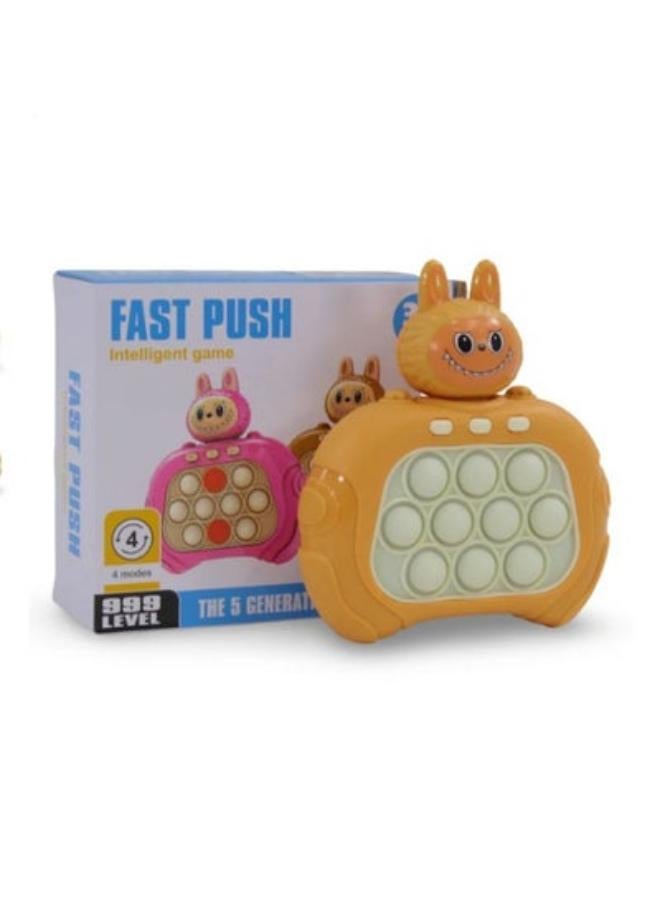 FAST Labubu Fast Push Intelligent Game - Controller Pop It Toys Handheld Game, Fast Puzzle Game Machine Bubble Pushing Toy for Stress Relief for Adults and Kids, 4 Modes - Image 3