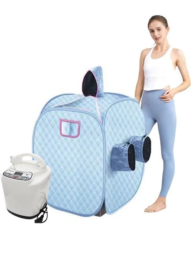 Arabest Two Person Sauna,Saunas Box,Portable Folding Steam Home,Personal Tent Spa Room,Sauna Generator Cabin Box with Steamer for Household Weight Loss  - Image 1