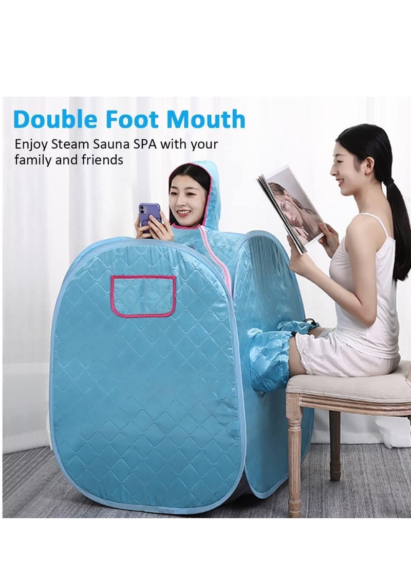 Arabest Two Person Sauna,Saunas Box,Portable Folding Steam Home,Personal Tent Spa Room,Sauna Generator Cabin Box with 2L&1000W Steamer for Household Weight Loss(120cmx80cm） - Image 4