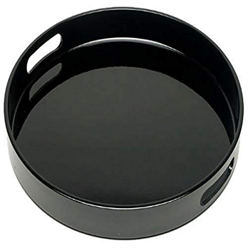 M.V. Trading Kotobuki Black Lacquer Serving Tray, 13-1/2-Inch - Image 3