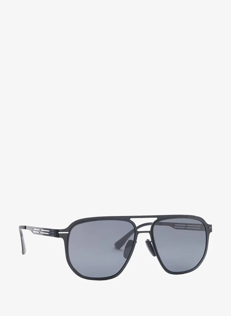 Seventy Five Polarized Lens Square Aviatoe Sunglasses