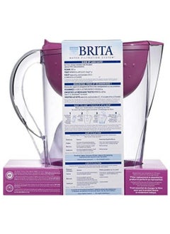 BRITA Brita Space Saver 6 Cup Pitcher with 2 Filters Purple 