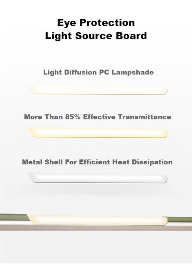 مصباح مكتبي LED، يهتم بصحة العين، يتم تثبيته بواسطة مشبك، ذراع مرن طويل، ويستخدم كمصباح مهام معمارية للطاولة. - pzsku/Z8D885420ED9DADEF30CFZ/45/_/1702022626/38b60e33-f41f-42b2-8417-48148ca90833