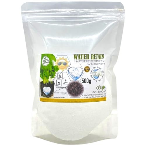 CERO Hydrogel for Plants - 100% Organic Traps Water in the Form of Gel 500gm Plant Food for Pot Plants Absorbent Hydrogels Less Watering More Growth Higher Quality Indoor & Outdoor Multipurposes - Image 1