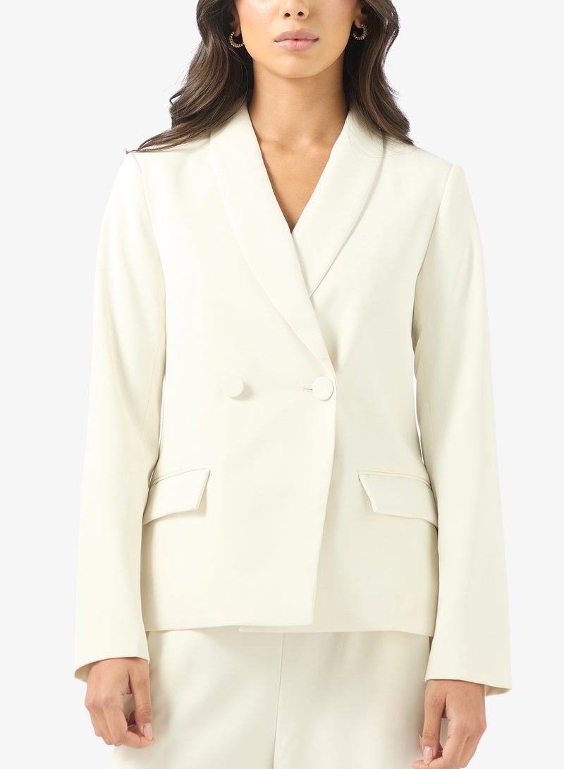 BCBG Double Breasted Shawl Collar Blazer - Image 3