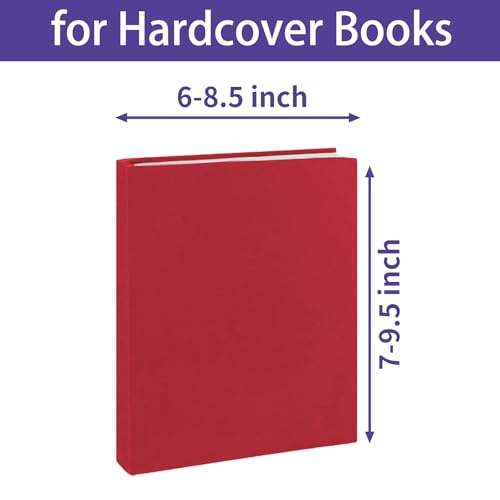 KICNIC Cloth Book Covers 7 Pcs, 6"x9" Stretchable Book Sox Suitable for Most Hardcover Books Up to 8.5”X9.5”, Washable and Reusable Protective Cover for Textbooks - Image 3