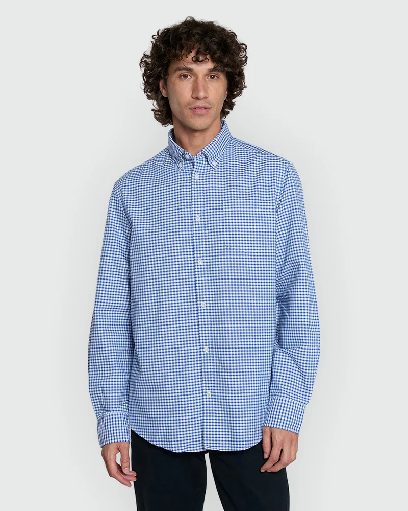 او في اس Blue/Lt Blue Check