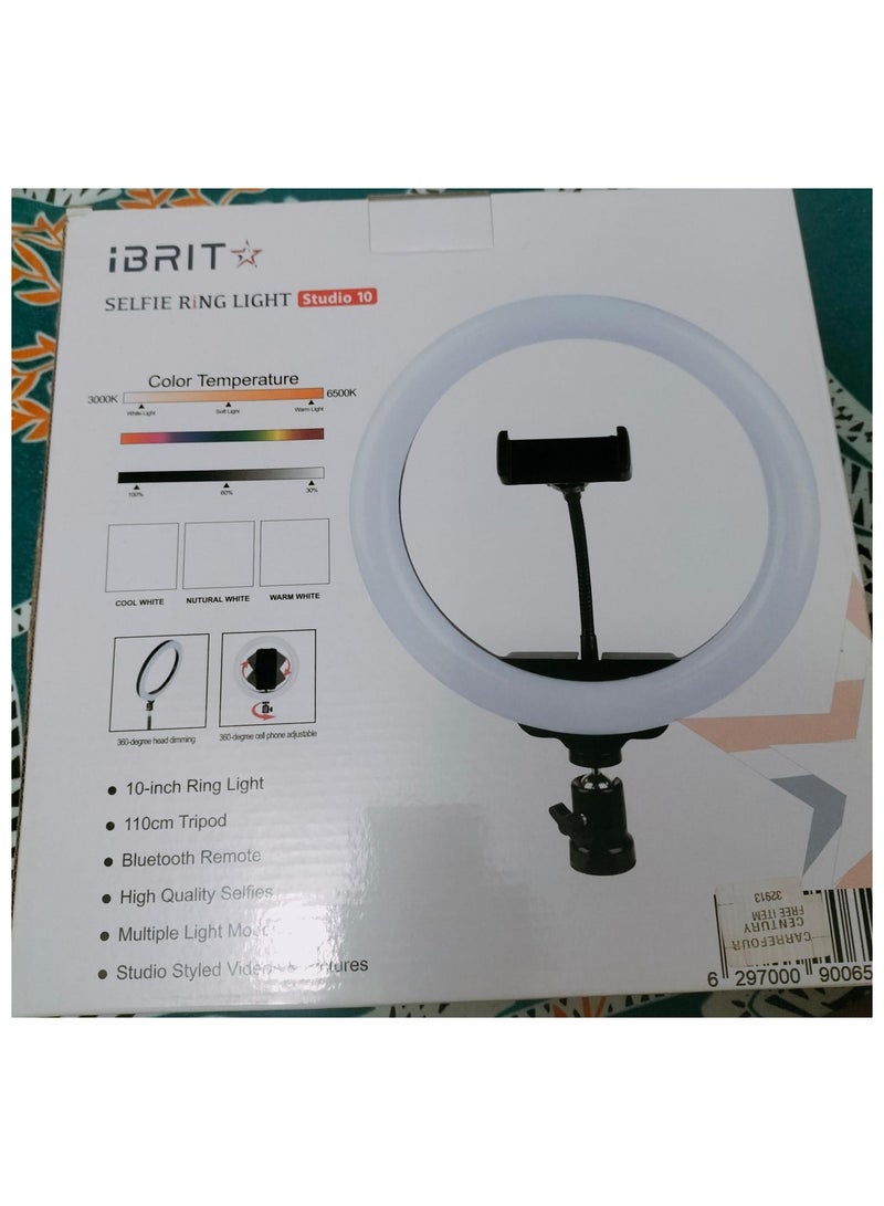 IBRIT STANDING ROUND RING LIGHT