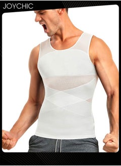 NIBEMINENT Men Waist Trainer Vest Slimming Body Shaper Compression Shirt Gym Clothes Corset  - Image 1