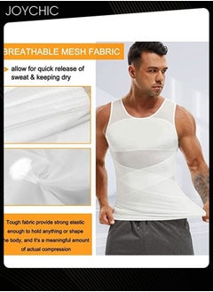 NIBEMINENT Men Waist Trainer Vest Slimming Body Shaper Compression Shirt Gym Clothes Corset  - Image 2