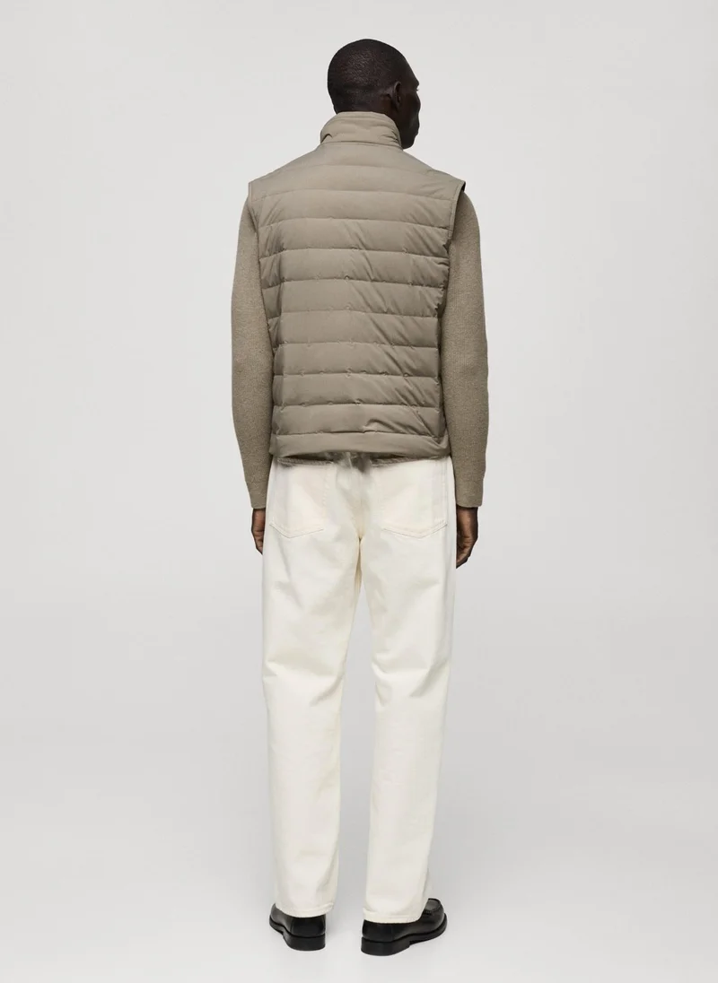 مانجو مان Quilted Vest With Down Jackets