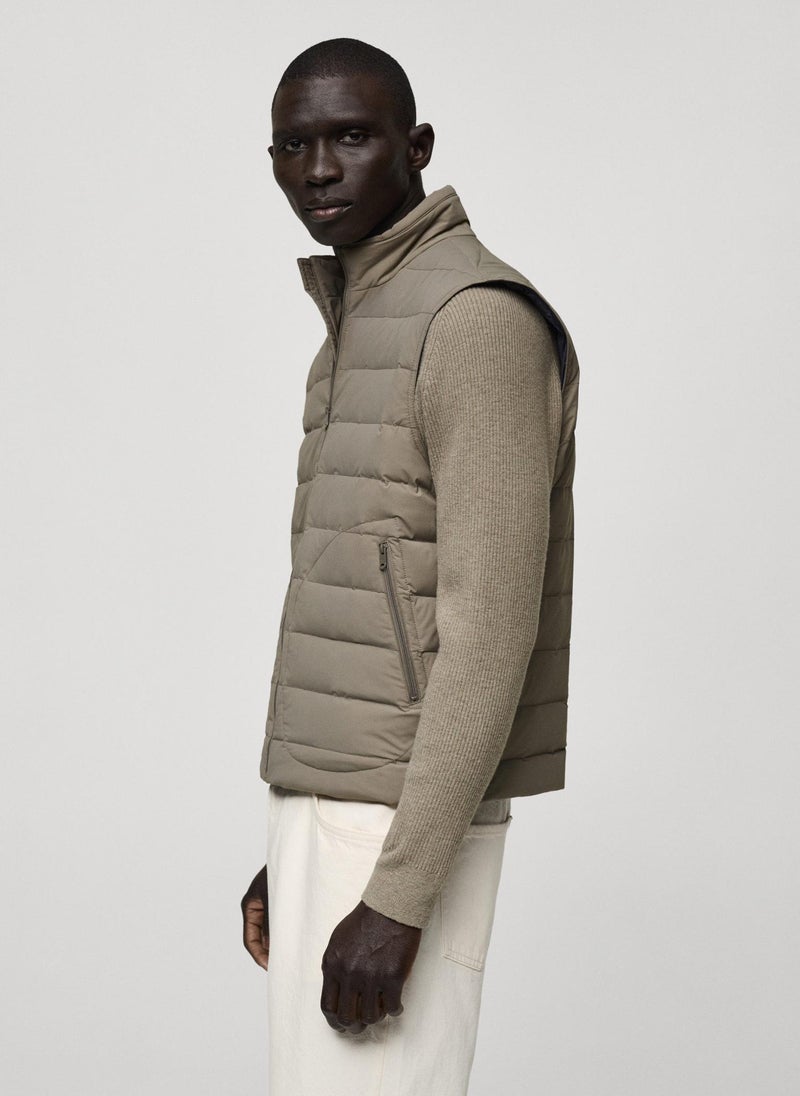Mango Man Quilted Vest With Down Jackets  - Image 3