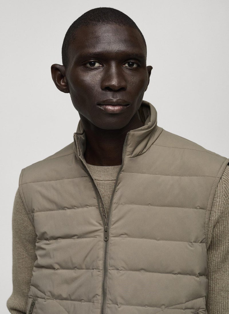 Mango Man Quilted Vest With Down Jackets  - Image 4