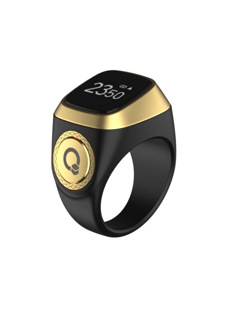 إيكيبلا خاتم ذكر ذكي مزود بتذكير بالاهتزاز وعداد تسبيح واتصال بلوتوث لتطبيق القبلة الحصري و5 تذكيرات يومية بالصلاة - Image 2