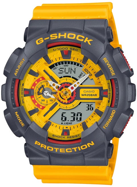 Casio Analog-Digital Yellow Dial Men's Watch-GA-110Y-9ADR, Yellow