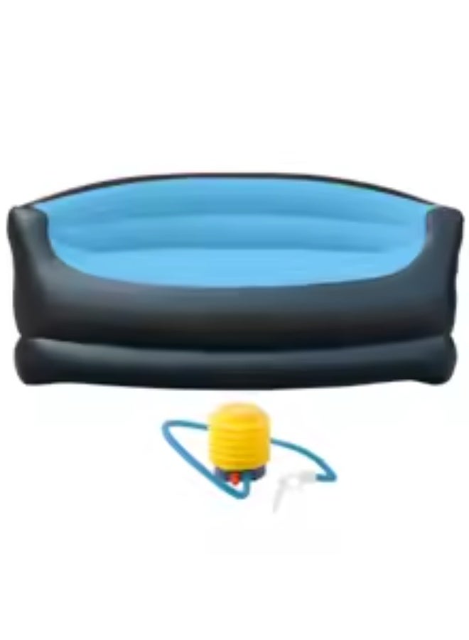 A comfortable inflatable sofa for relaxation – lightweight and easy to use indoors and outdoors. Outdoor inflatable lazy sofa, folding recliner, leisure sofa. - Image 4