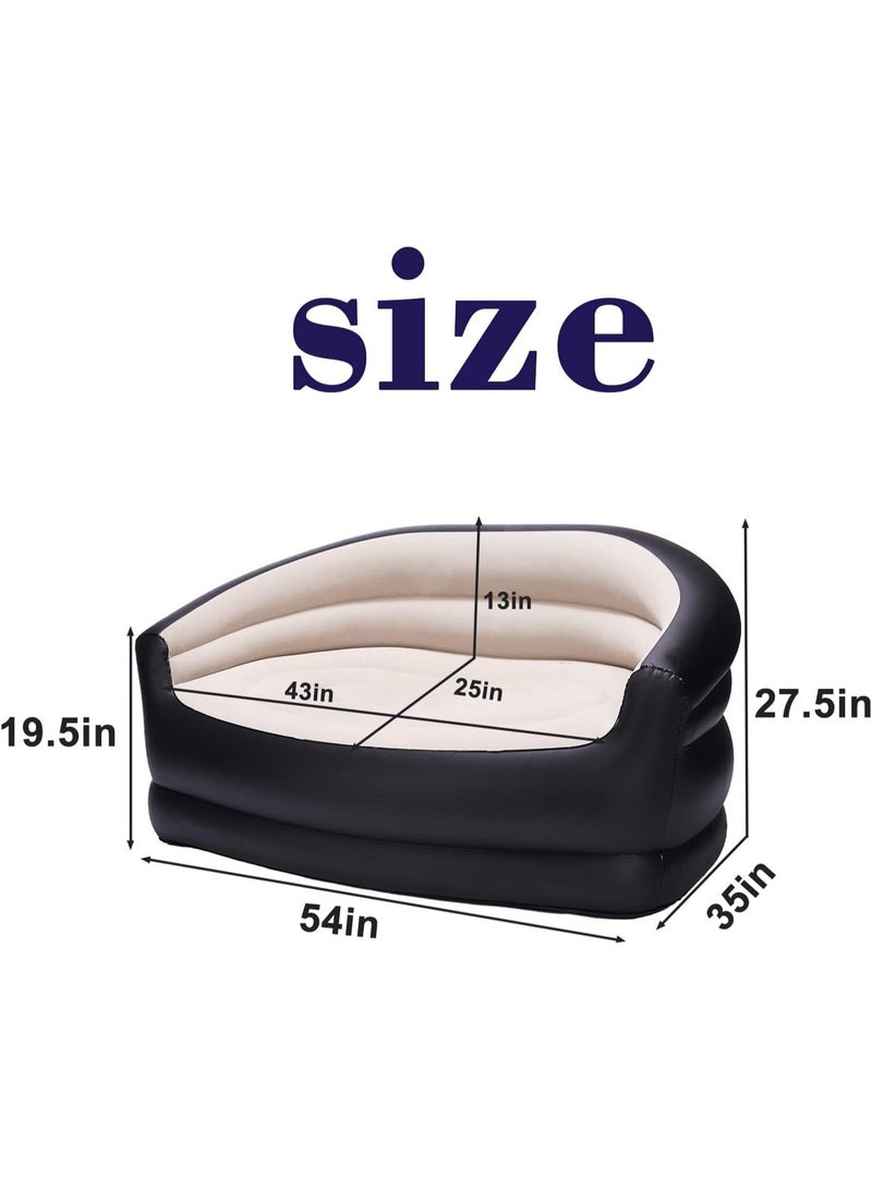 A comfortable inflatable sofa for relaxation – lightweight and easy to use indoors and outdoors. Outdoor inflatable lazy sofa, folding recliner, leisure sofa. - Image 5