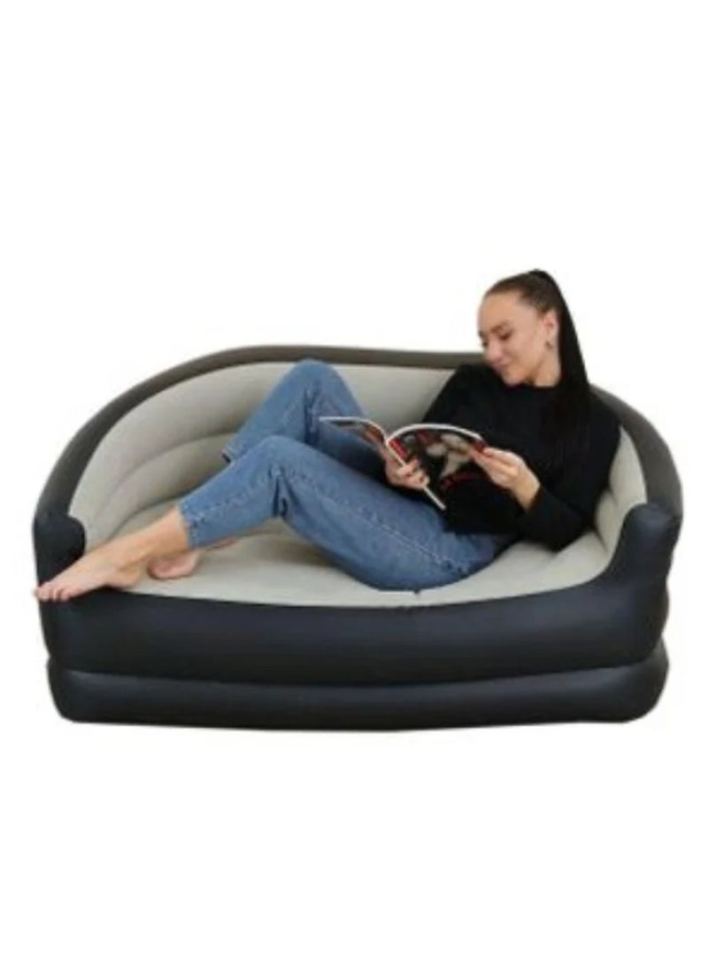 A comfortable inflatable sofa for relaxation – lightweight and easy to use indoors and outdoors. Outdoor inflatable lazy sofa, folding recliner, leisure sofa. - Image 3