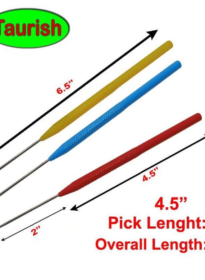 TAURISH Deluxe Titanium Soldering Pick Set, Set of 3, 6-1/2 Inches - Image 3