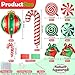 Florisland 38 pcs Christmas Balloons for Christmas Party Decorations Red Green Foil Mylar Xmas Candy Cane Balloon Decor for Xmas Birthday Holiday Party Decorations Supplies - Image 4